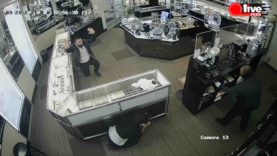 Surveillance video shows robbery of Jewelers Plaza in San Jose, CA | LiveFEED