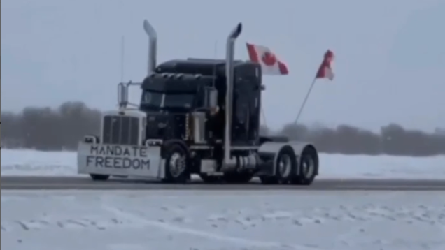 Canada’s truck drivers protest vax mandate, warn of supply chain collapse | LiveFEED