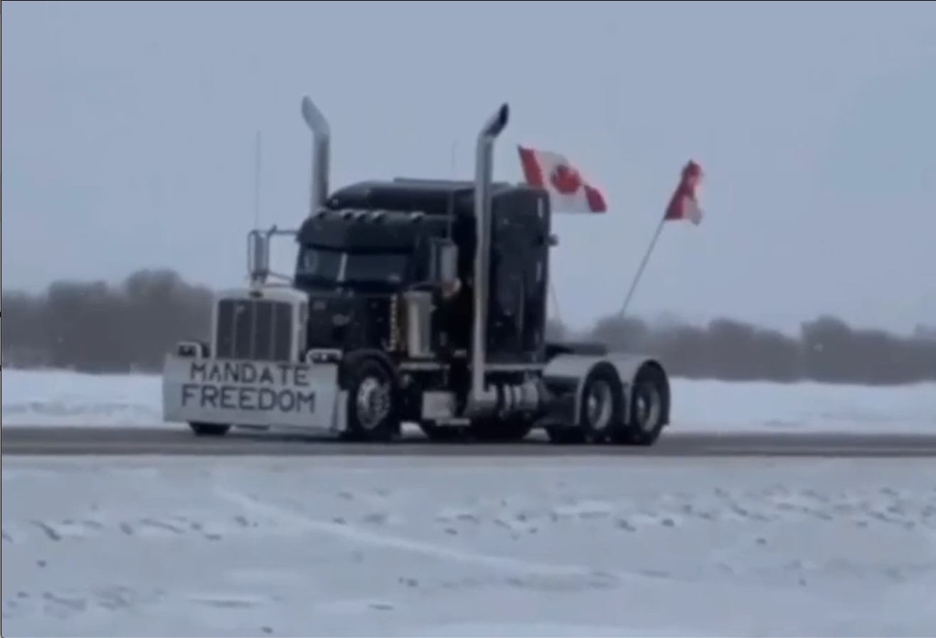 Canada’s truck drivers protest vax mandate, warn of supply chain collapse | LiveFEED