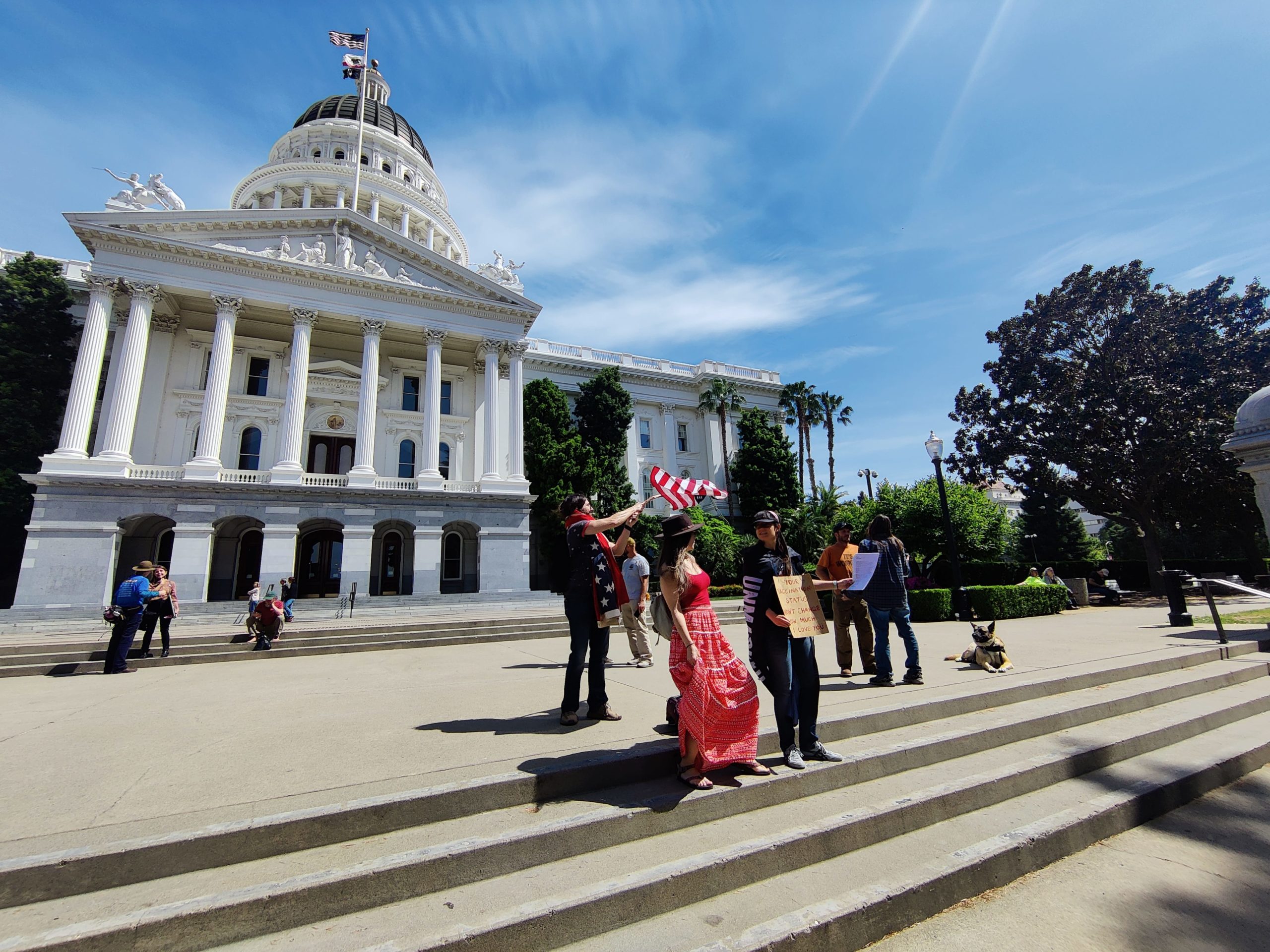 The People's Convoy and supporters gather in Sacramento, announce rallies to oppose the state's pandemic bills