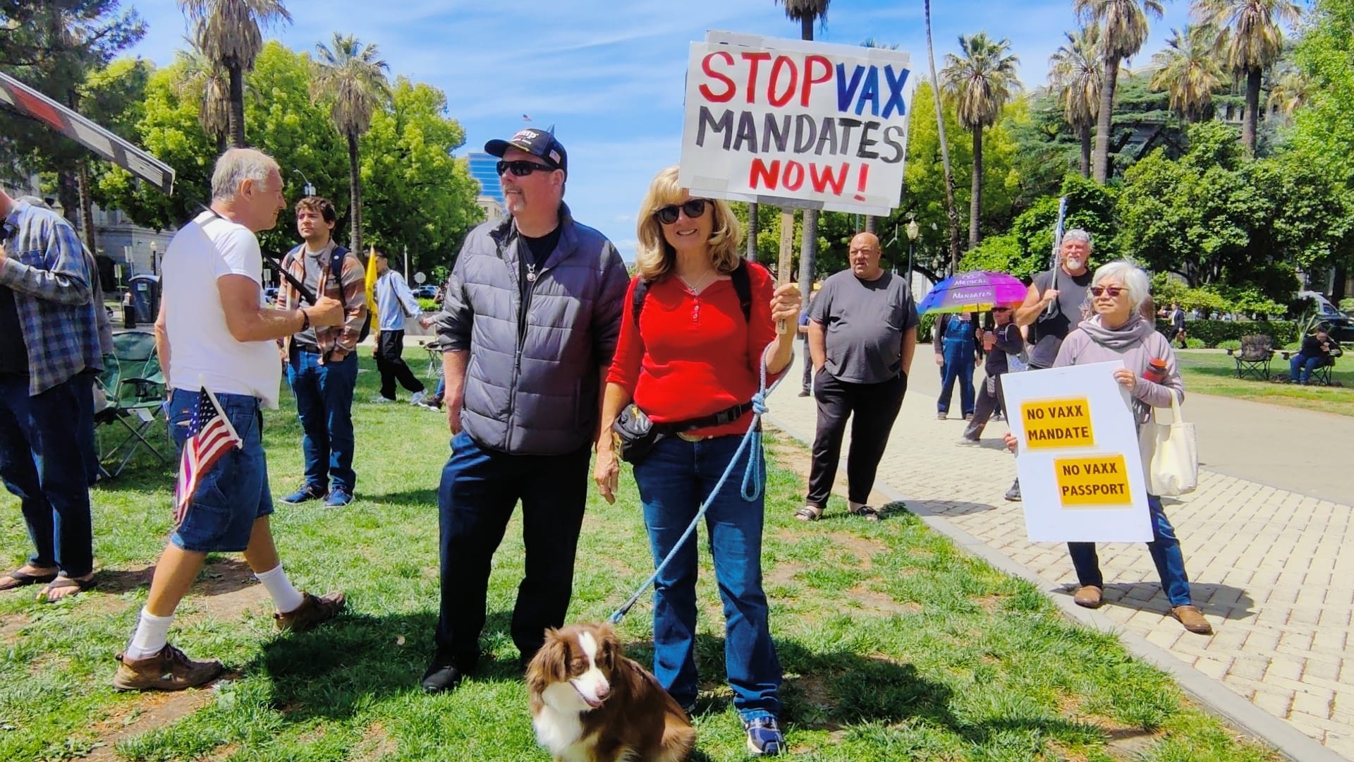 The People's Convoy and supporters gather in Sacramento, announce rallies to oppose the state's pandemic bills